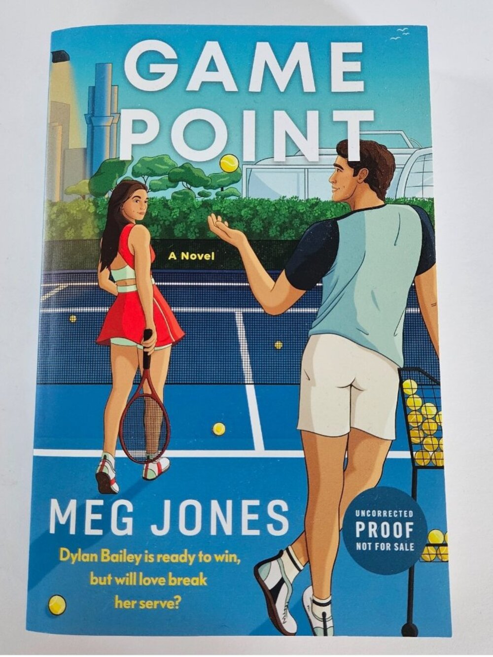 Game Point uncorrected proof ARC paperback Meg Jones tennis sports romance train